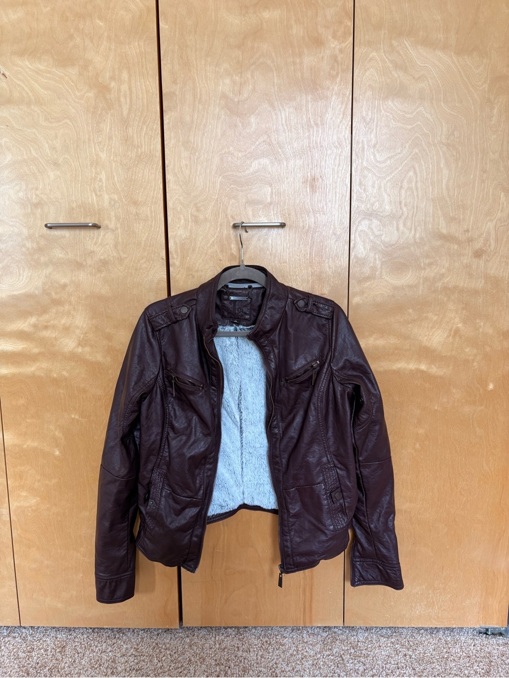 E2 Fur Lined Leather Jacket